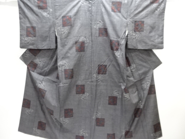 Japanese Kimono / Tsumugi Omeshi Silk